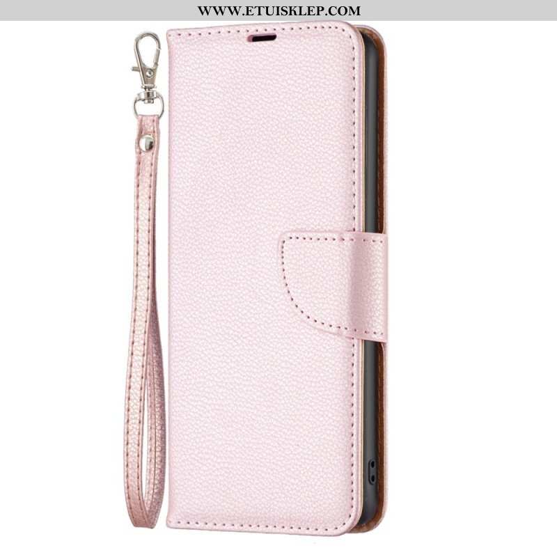 Etui Folio do Poco X5 5G Ukośne Zapięcie Liczi